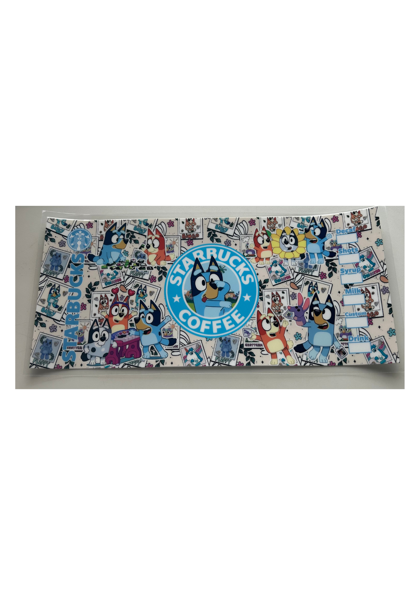 16oz clear plastic cup - over 40 designs to choose from