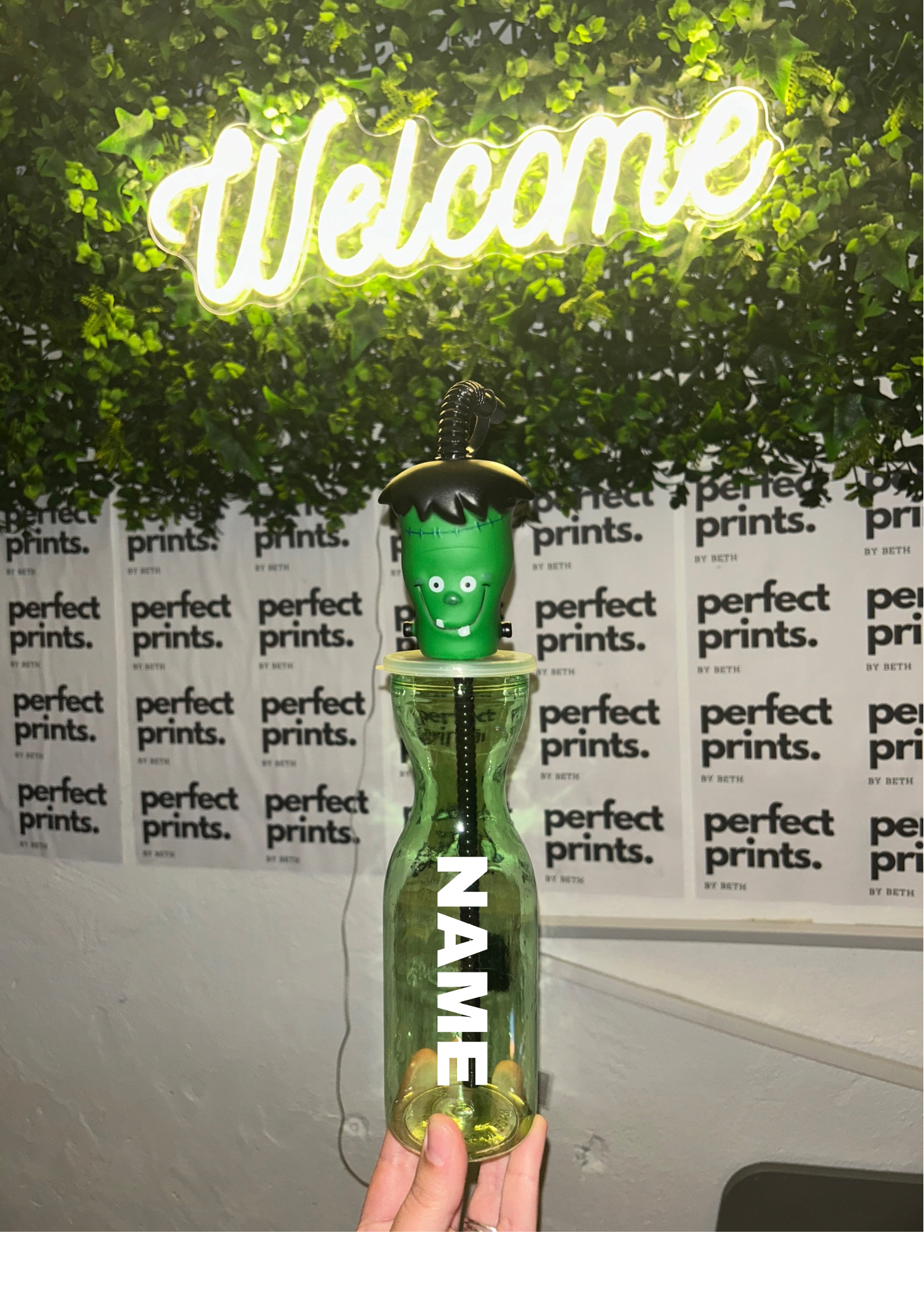 Personalised Halloween bottle