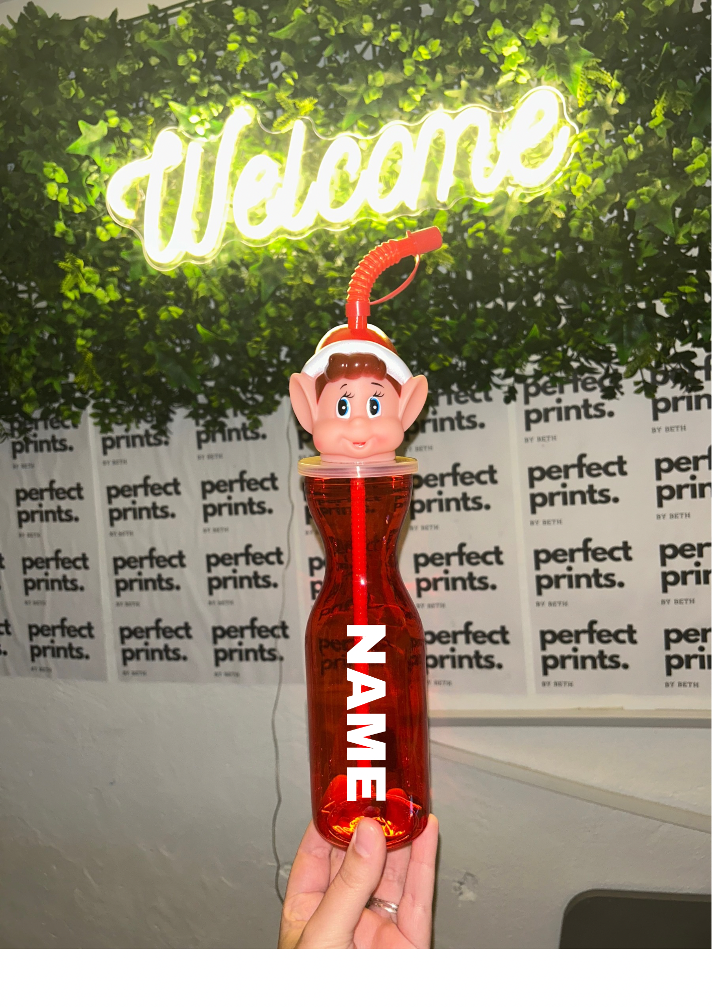 Personalised Elf Bottle