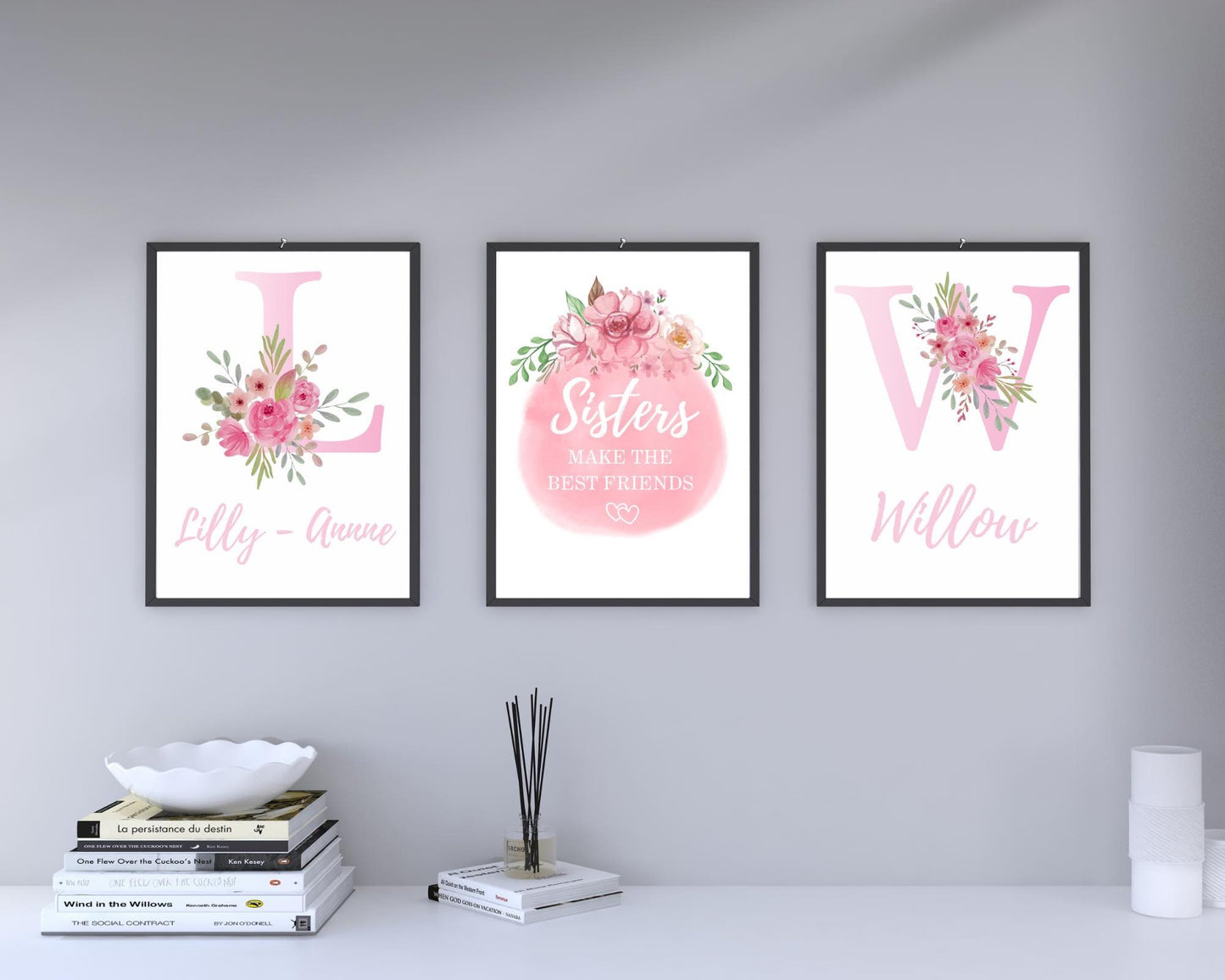 Set Of 3 A4|A3 Sisters Prints