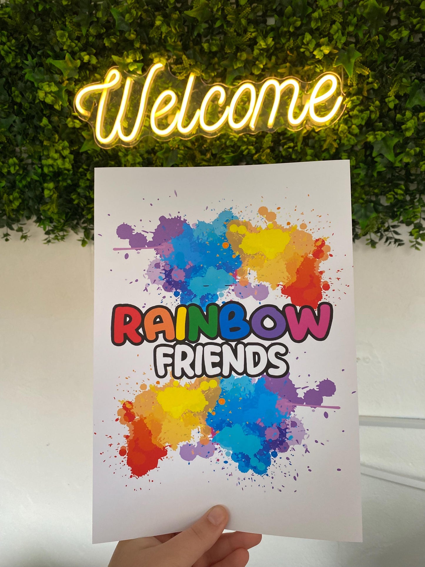 Set Of 3 A4|A3 Rainbow Friends Prints