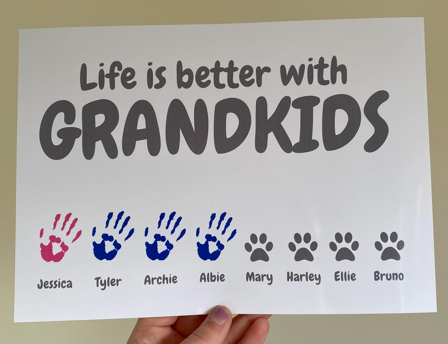 A4|A3 Grandkids Print