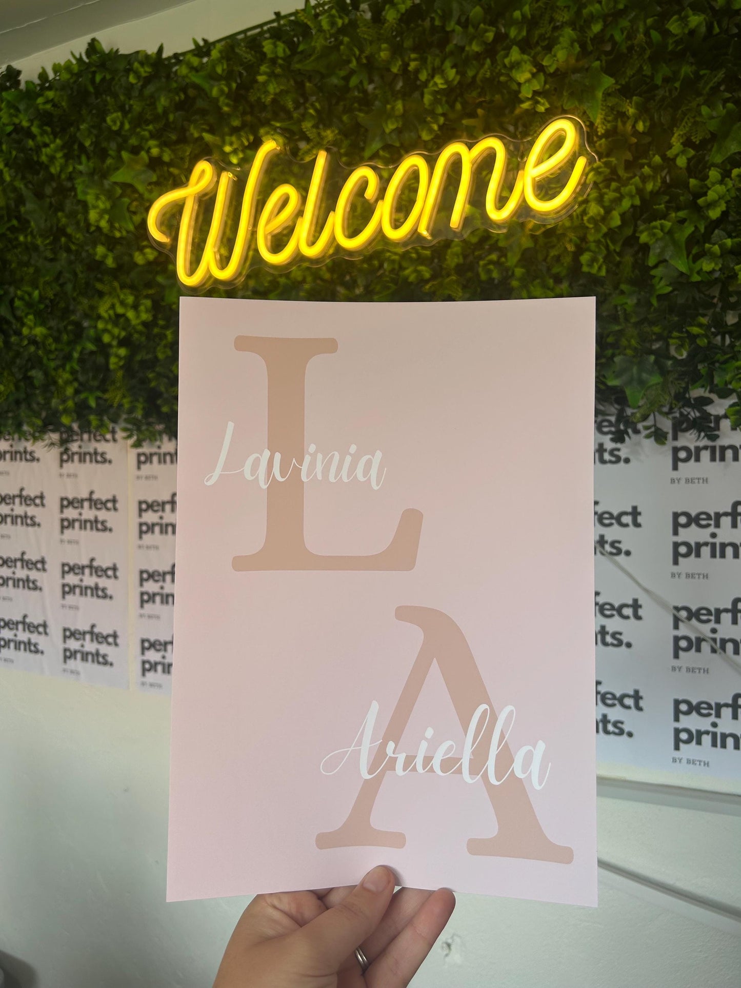 Set of 3 A4|A3 Baby Girls Hot Air Balloon Bow Theme Nursery Prints Personalised Name BGirl Pink Nursery Prints