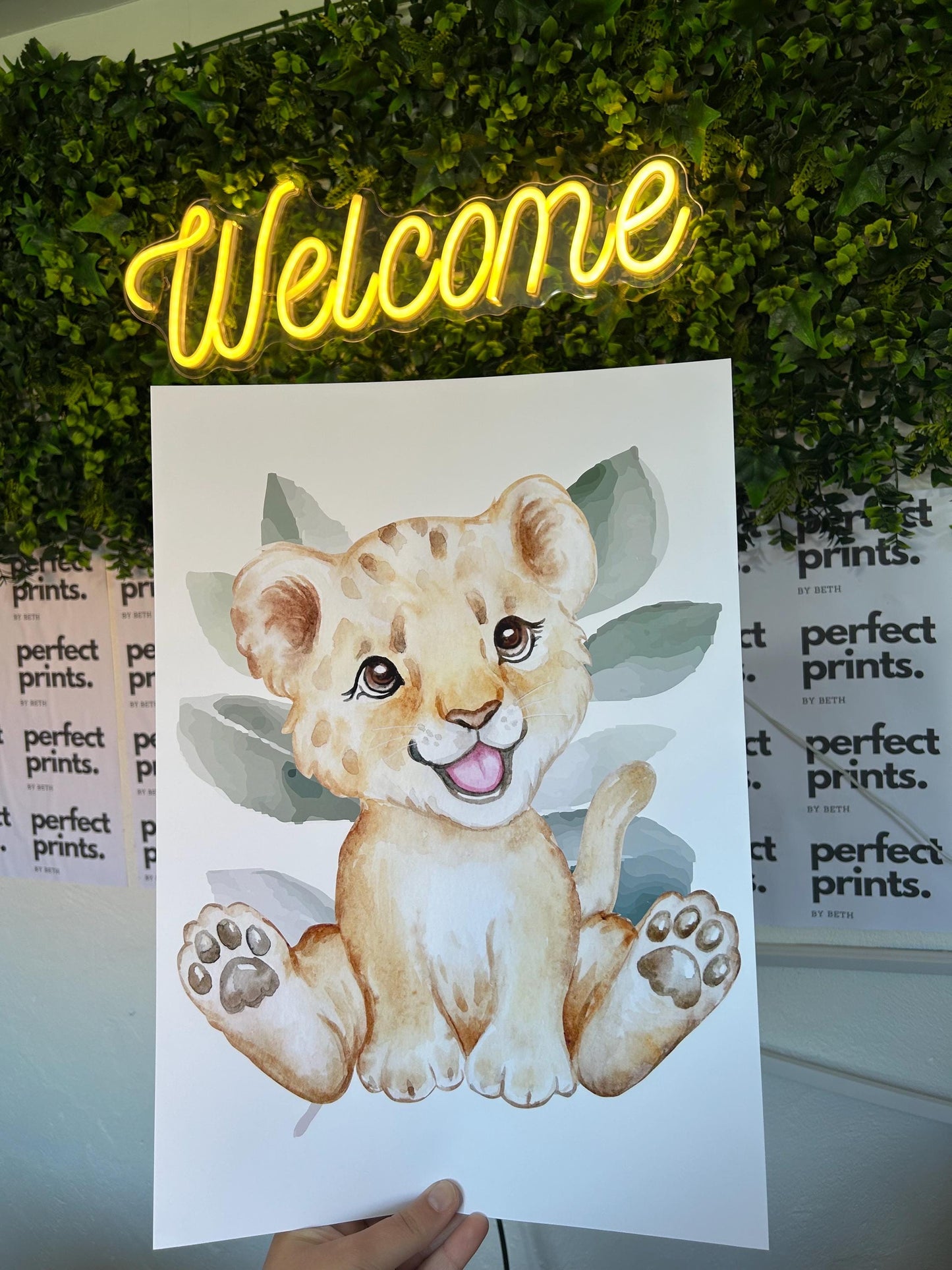 Set Of 3 A4|A3 Personalised Jungle Theme Nursery Prints