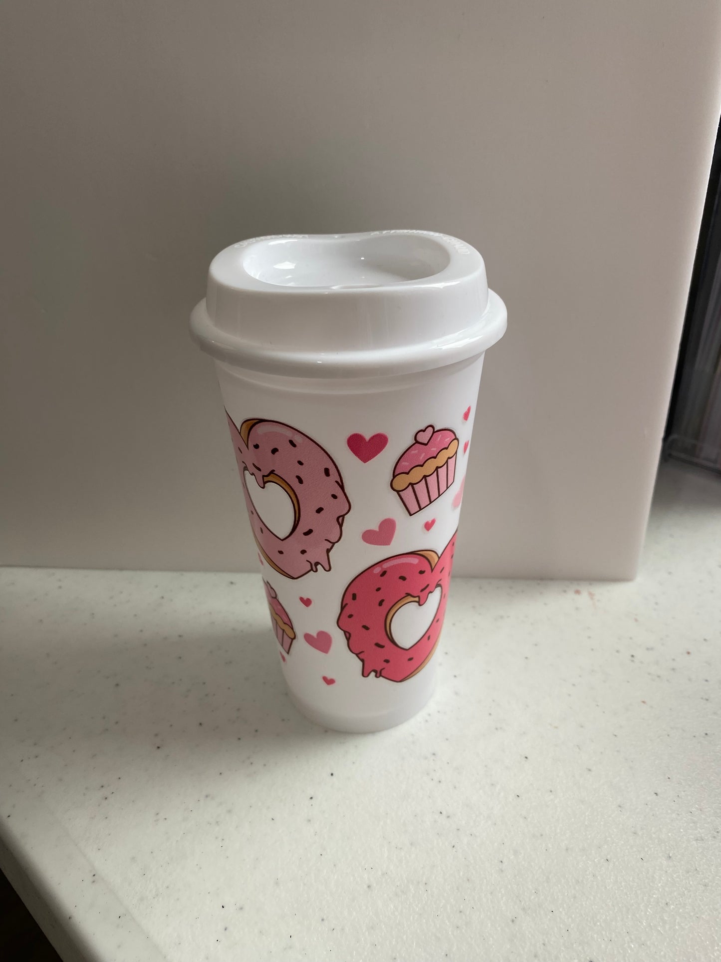 Plastic travel cup