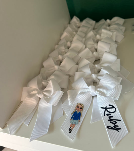 Personalised School 4” Bow