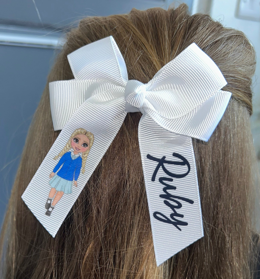 Personalised School 4” Bow