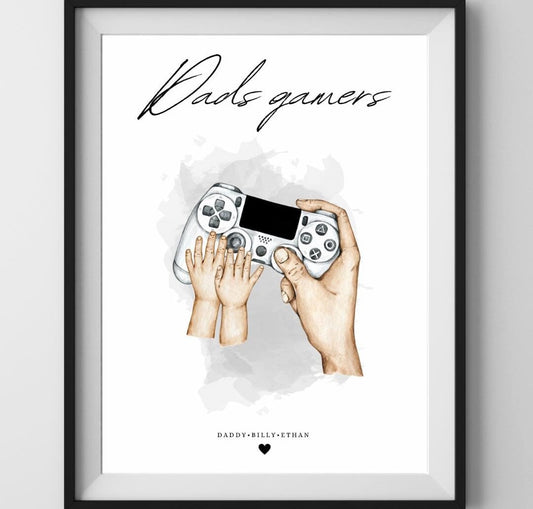 A4|A3 Daddy’s Gamers Print