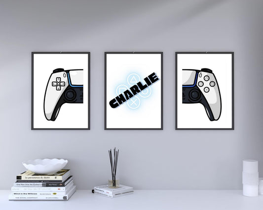 Set Of 3 A4|A3 Gamers Prints