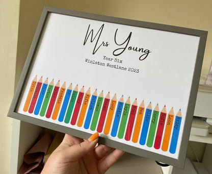 A4|A3 Personalised Teacher End Of Term Print