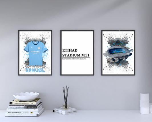Set Of 3 A4|A3 Manchester Prints