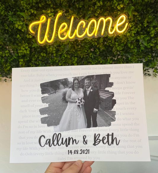 A4|A3 Wedding Song Print