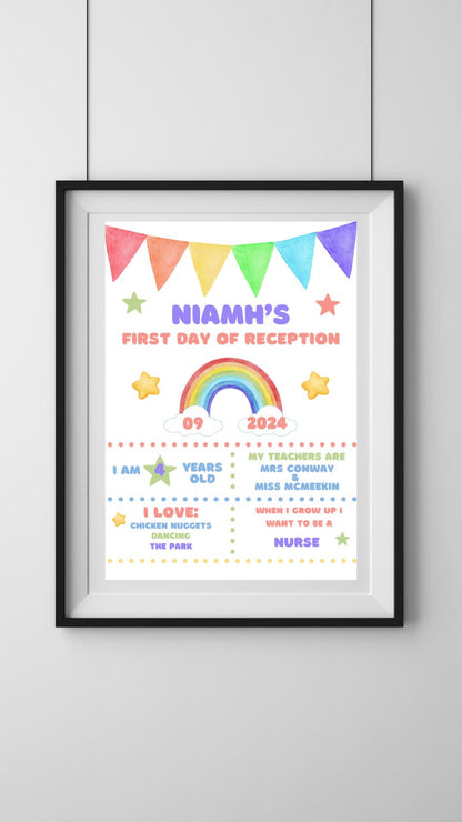 A4|A3 First Day Of School Print