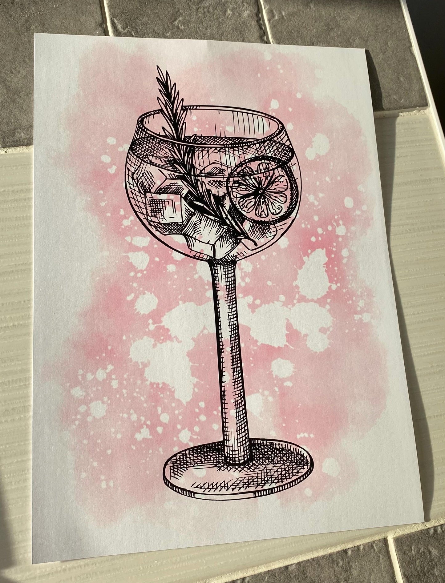 Set Of 3 A4|A3 Gin Prints
