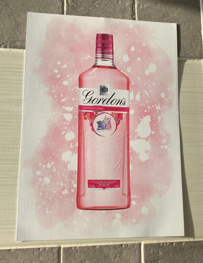 Set Of 3 A4|A3 Gin Prints