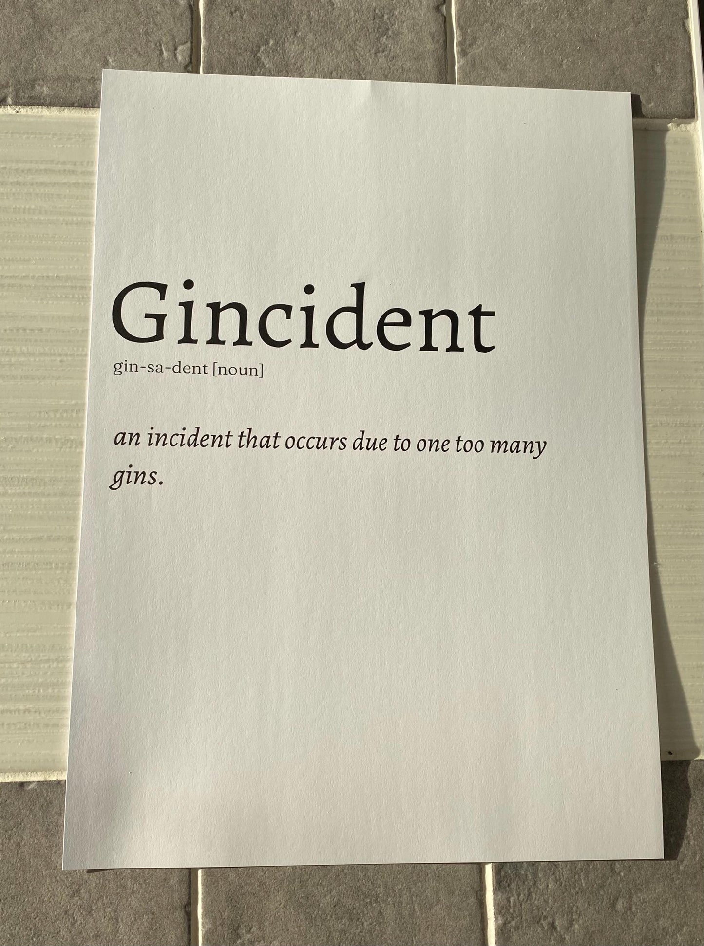 Set Of 3 A4|A3 Gin Prints
