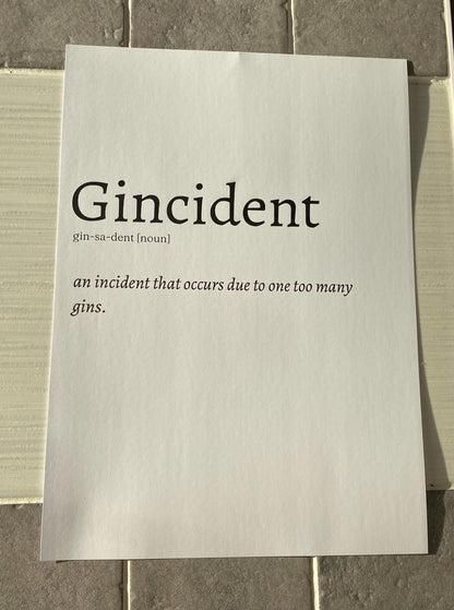 Set Of 3 A4|A3 Gin Prints