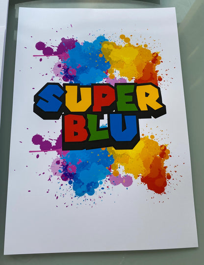 A4|A3 Super Mario Print