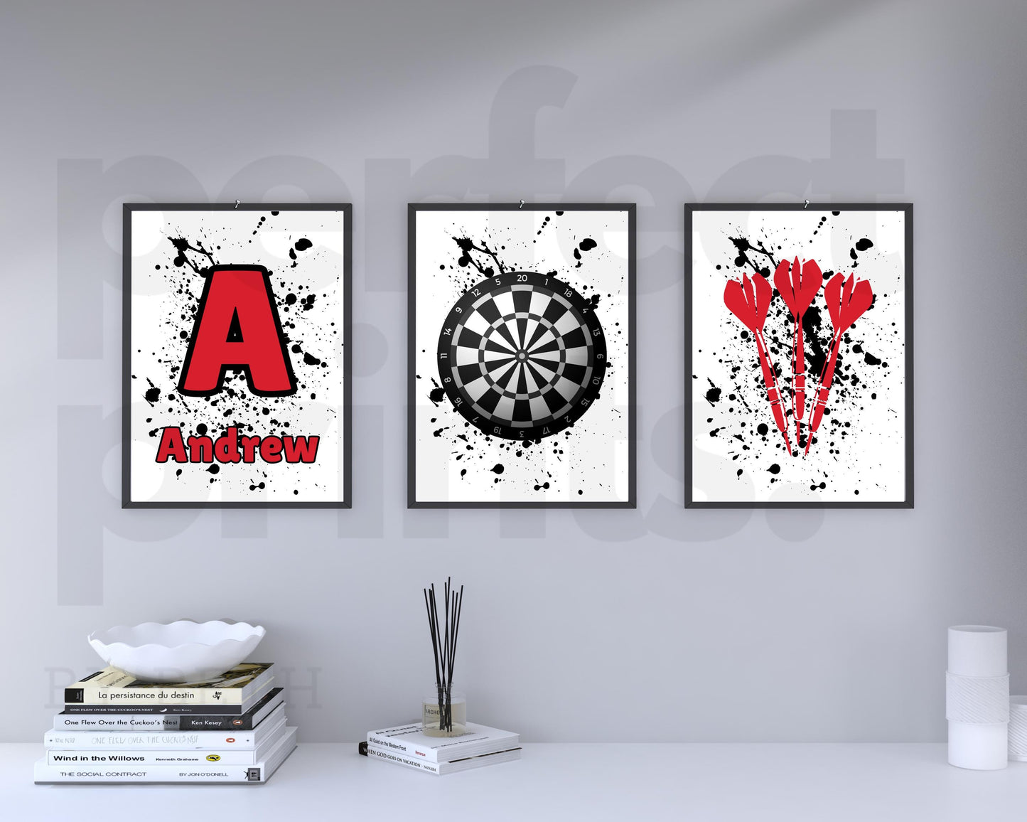 Set of 3 A4|A3 Darts Prints