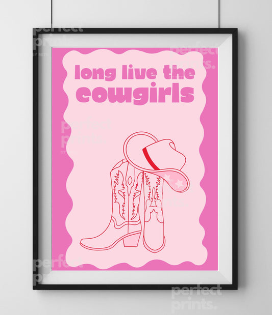 A4|A3 Morgan Wallen Long Live The Cowgirls Print
