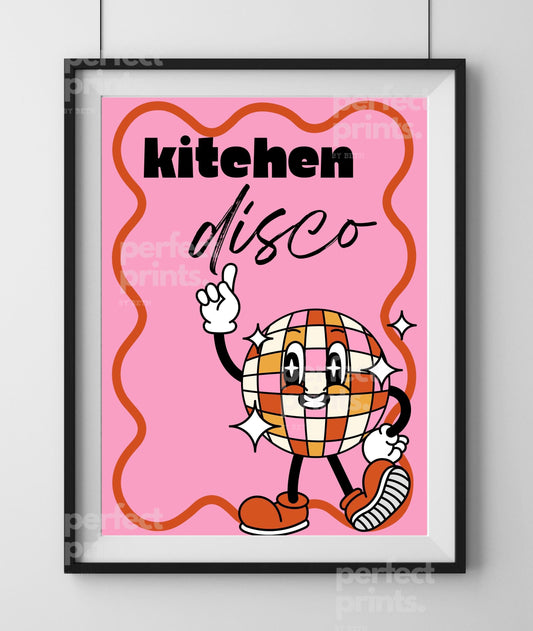 A4|A3 Kitchen Disco Bright Print