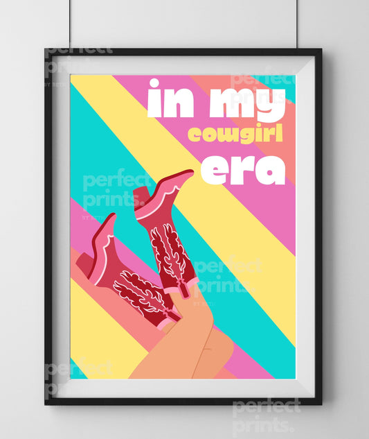 A4|A3 In My Cowgirl Era Bright Print