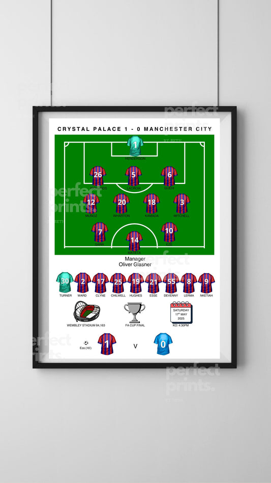 A4|A3 Crystal Palace FA Cup Winners Print