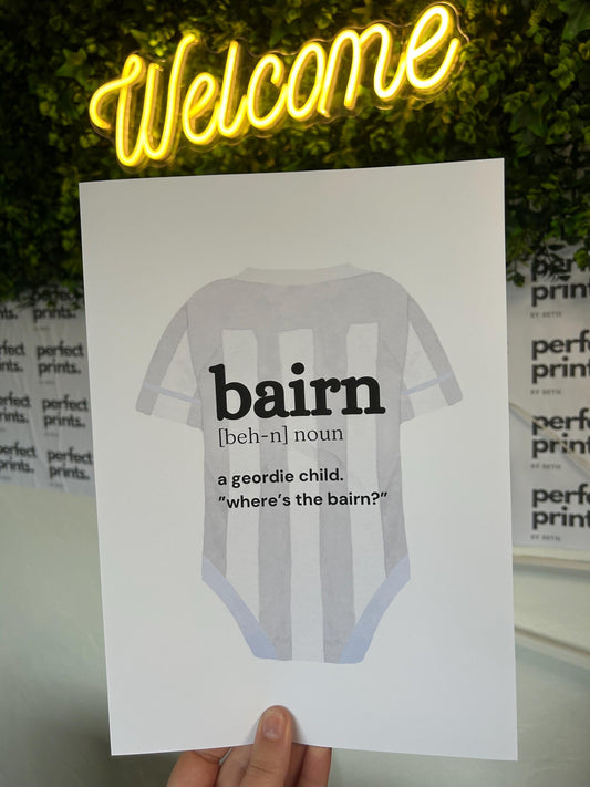 A4|A3 Bairn Geordie Definition Print