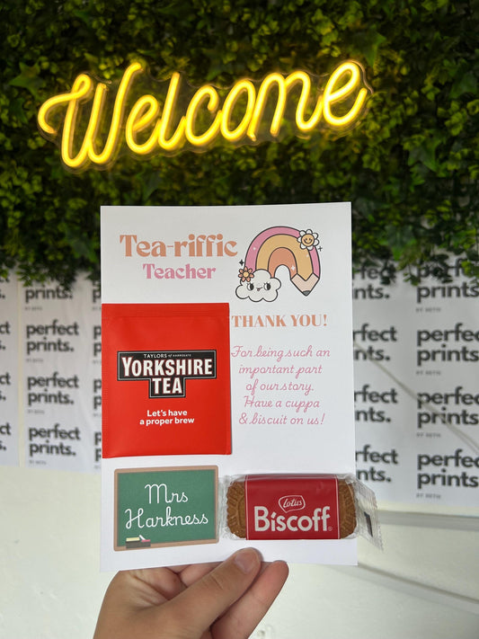 A5 Personalised Teacher End Of Term Gift